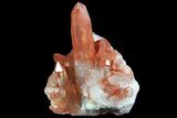 Natural, Red Quartz Crystal Cluster - Morocco #84367-3